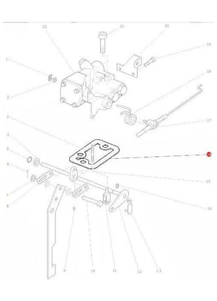 Massey Ferguson - Gasket Selector Valve - 1860488M1 - Farming Parts