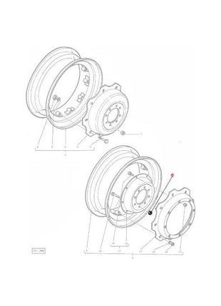 Massey Ferguson - Wheel Nut Rear - 184273M1 - Farming Parts