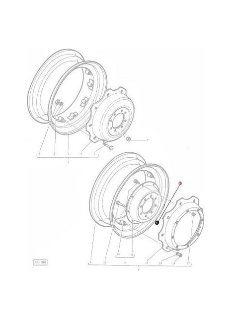 Massey Ferguson - Wheel Nut Rear - 184273M1 - Farming Parts