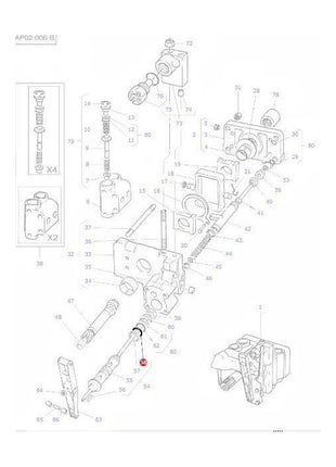 Massey Ferguson - O Ring Control Valve - 377502X1 - Farming Parts