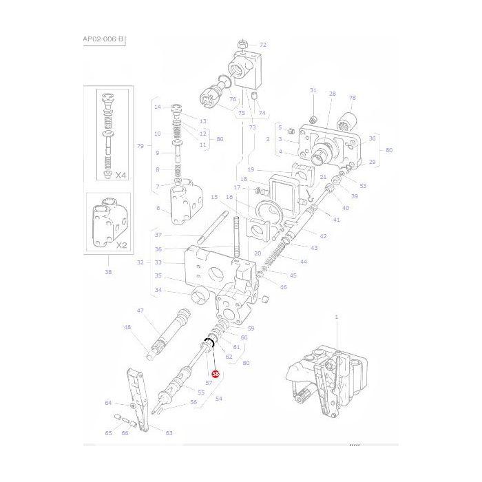 Massey Ferguson - O Ring Control Valve - 377502X1 - Farming Parts