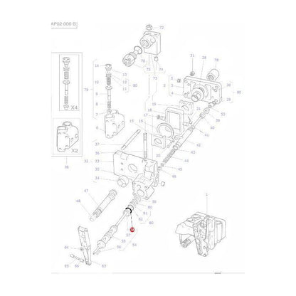 Massey Ferguson - O Ring Control Valve - 377502X1 - Farming Parts