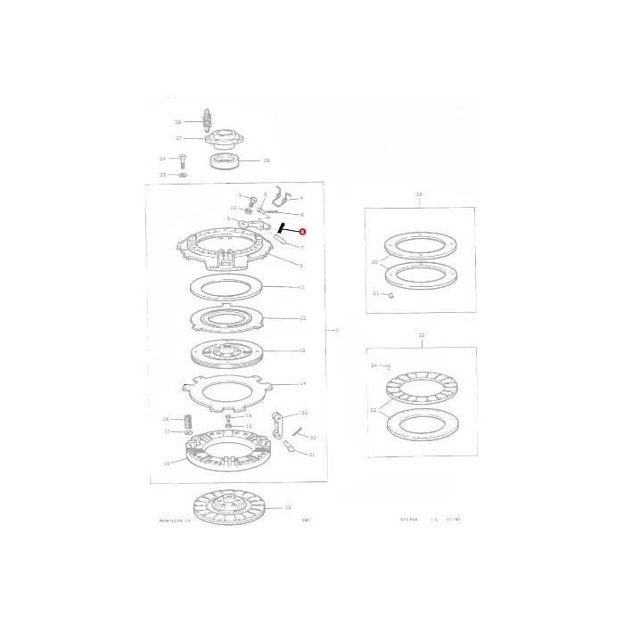 Massey Ferguson - Pin - 891827M1 - Farming Parts