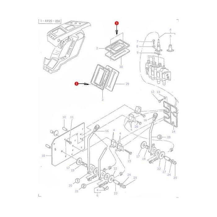 Massey Ferguson - Rivet Plastic - 3616374M1 - Farming Parts