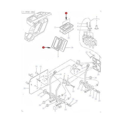 Massey Ferguson - Rivet Plastic - 3616374M1 - Farming Parts