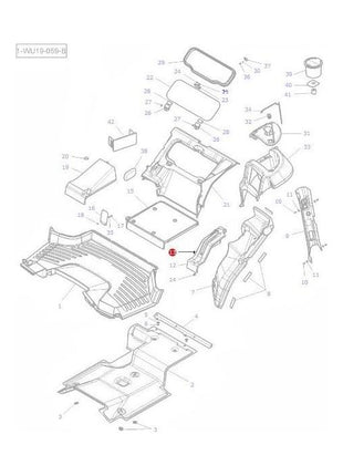 Massey Ferguson - Cladding Screw M4x20 - 4289783M1 - Farming Parts