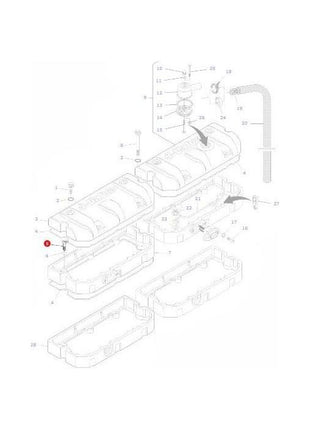 Massey Ferguson - Bolt M8x30 Cap Head - V581804630 - Farming Parts