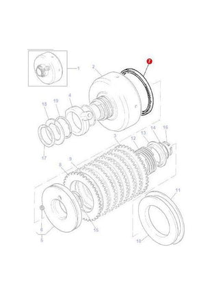 Massey Ferguson - Seal IPTO Clutch - 1870859M1 - Farming Parts