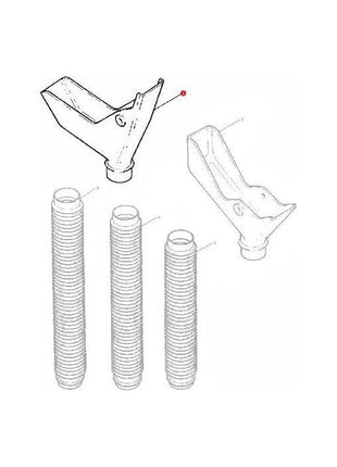 Massey Ferguson - Spout - 876886M2 - Farming Parts