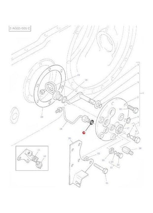 Massey Ferguson - Washer Fibre 1/2 - 886535M1 - Farming Parts