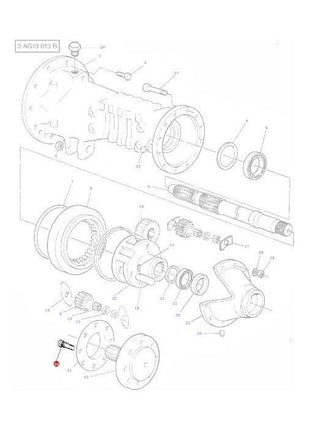 Massey Ferguson - Rear Wheel Stud - 847416M1 - Farming Parts