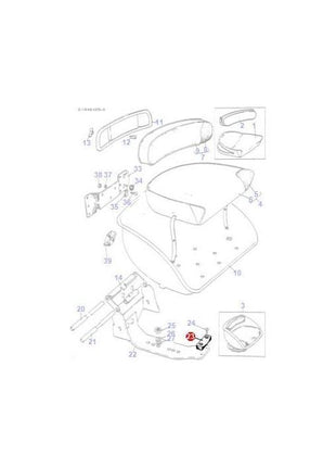 Massey Ferguson - Seat Bumper - 887074M1 - Farming Parts