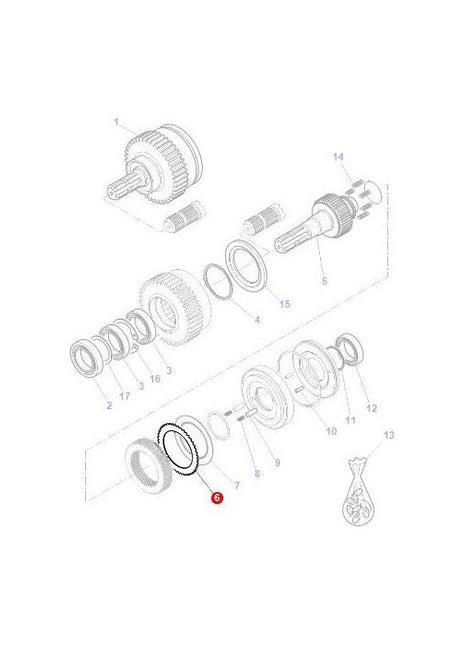 Massey Ferguson - Disc Front PTO - 3907495M91 - Farming Parts