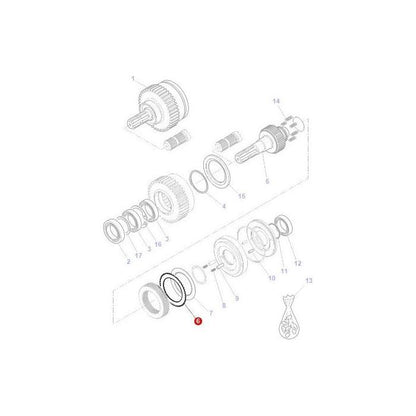 Massey Ferguson - Disc Front PTO - 3907495M91 - Farming Parts