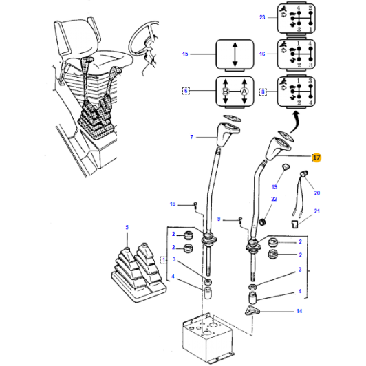 Massey Ferguson - Grip - 3618764M1 - Farming Parts