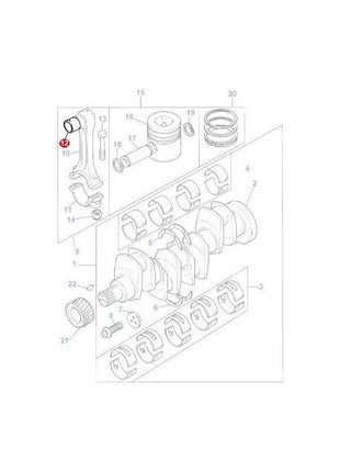 Massey Ferguson - Bush Conrod - 744971M1 - Farming Parts