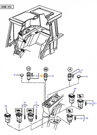 Massey Ferguson - Switch 4WD - 3385822M1 - Farming Parts