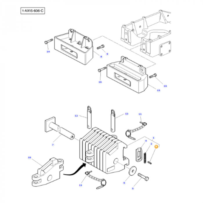 Massey Ferguson - Spirol Roll Pin - 339080X1 - Farming Parts