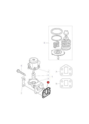 Massey Ferguson - Gasket Lift Pump - 3640785M1 - Farming Parts