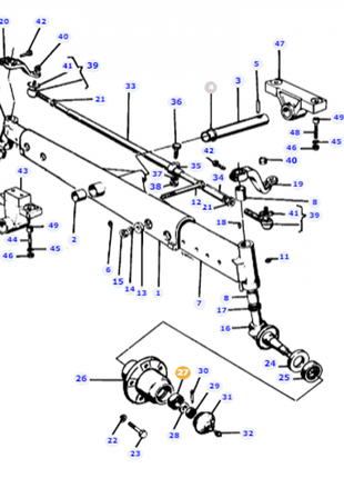 Massey Ferguson - Taper Bearing - 339393X1 - Farming Parts