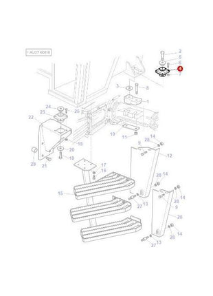 Massey Ferguson - Mounting Rear - 3909594M1 - Farming Parts