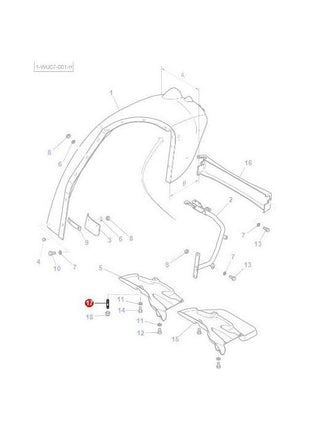 Massey Ferguson - Stud M6x16 - 3011669X1 - Farming Parts