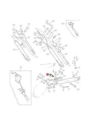 Massey Ferguson - Pin Check Chain - 195405M1 - Farming Parts