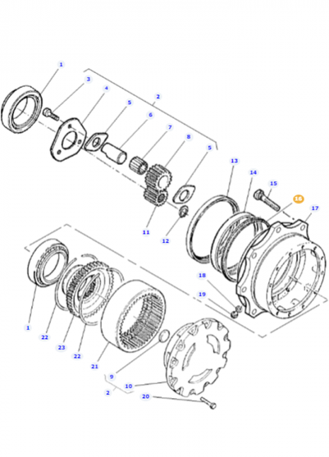 Massey Ferguson - Front Axle Final Drive Oil Seal - 3428067M1 - Farming Parts