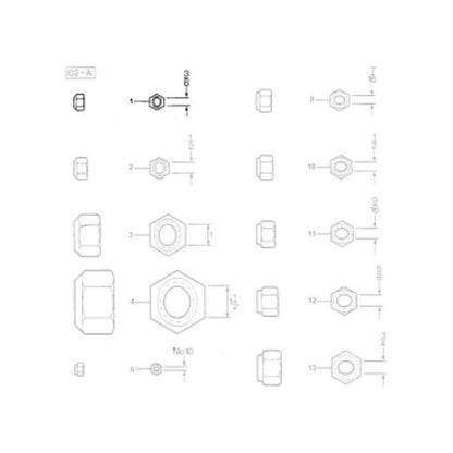 Massey Ferguson - Lock Nut 3/8 UNF - 376448X1 - Farming Parts