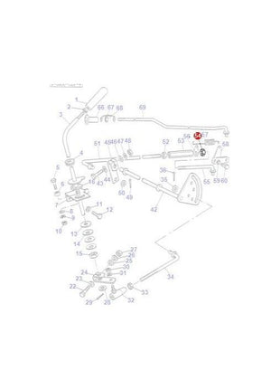 Massey Ferguson - Nut 1/4 UNC L/H Thread - 1699815M1 - Farming Parts