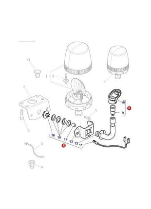 Massey Ferguson - Beacon Bracket - 4298223M94 - Farming Parts