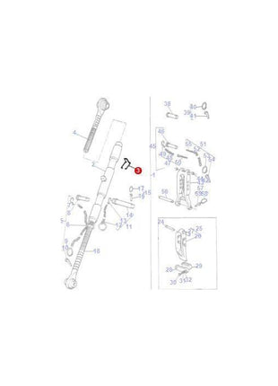 Massey Ferguson - Spring Locking - 183614M2 - Farming Parts