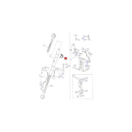 Massey Ferguson - Spring Locking - 183614M2 - Farming Parts