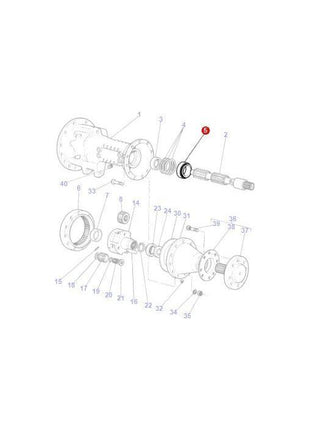 Massey Ferguson - Bearing Assy - 1881931M91 - Farming Parts