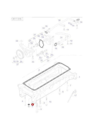 Massey Ferguson - Seal Sump Bung - V615881827 - Farming Parts