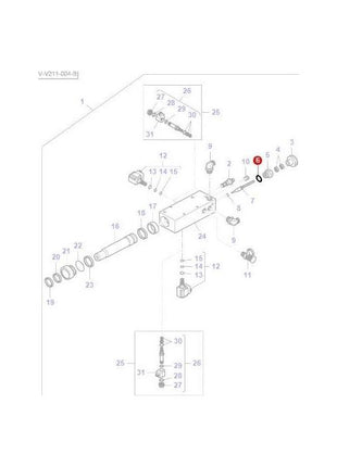 Massey Ferguson - Sealing Washer Hi-Speed Valve - VKH3635 - Farming Parts