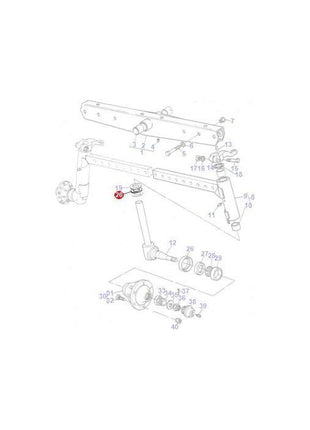 Massey Ferguson - Thrust Washer - 1868732M1 - Farming Parts