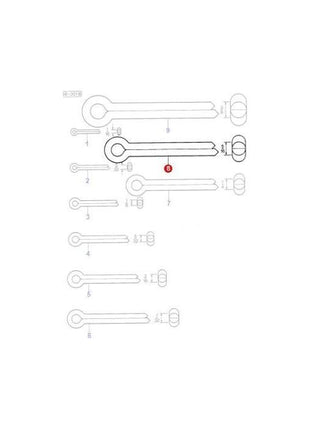 Massey Ferguson - Split Pin 5/16x2 - 354101X1 - Farming Parts