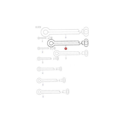 Massey Ferguson - Split Pin 5/16x2 - 354101X1 - Farming Parts