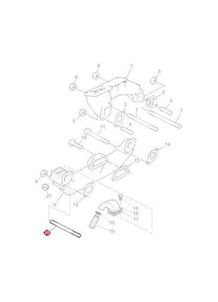 Massey Ferguson - Stud Inlet Manifold - 1476289X1 - Farming Parts