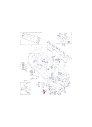 Massey Ferguson - Plate Finger - 789351M1 - Farming Parts