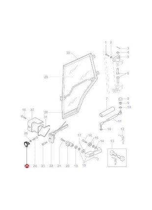 Massey Ferguson - Door Catch - 6228984M91 - Farming Parts