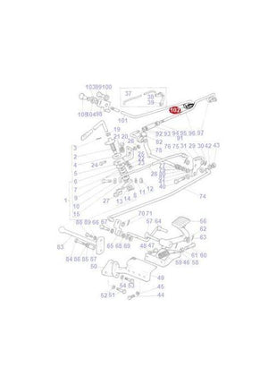 Massey Ferguson - Clip Throttle Rod - 894224M1 - Farming Parts