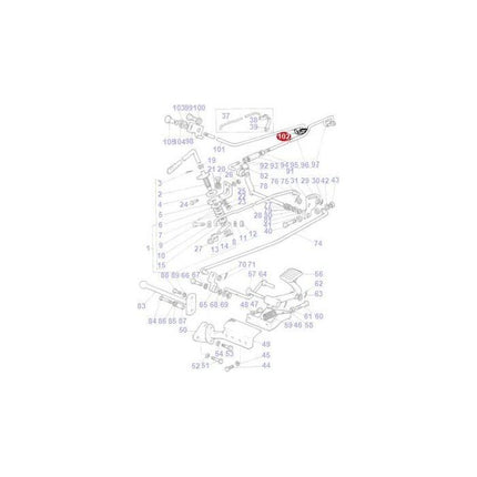 Massey Ferguson - Clip Throttle Rod - 894224M1 - Farming Parts