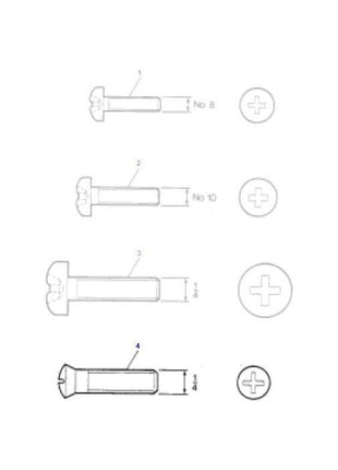 Massey Ferguson - Setscrew M4x10 - 3008179X1 - Farming Parts