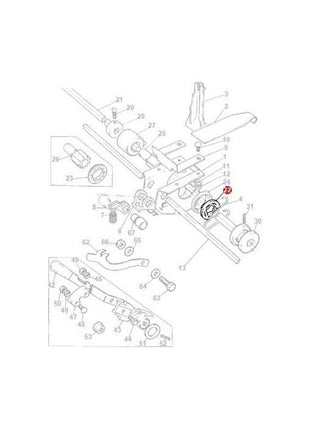 Massey Ferguson - Washer 5 Flutes - 877245M1 - Farming Parts