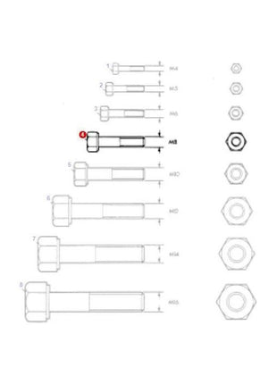 Massey Ferguson - Bolt M8x30 - 339123X1 - Farming Parts