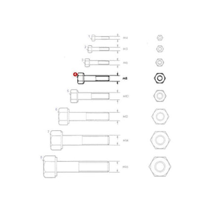 Massey Ferguson - Bolt M8x30 - 339123X1 - Farming Parts