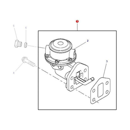Massey Ferguson - Fuel Lift Pump - 4225162M1 - Farming Parts