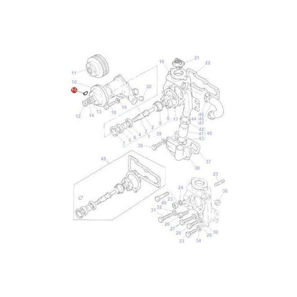 Massey Ferguson - Key Pulley - 1691X - Farming Parts